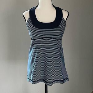 Lululemon Dark and Light Blue Halter/Racerback Athletic Tank-Top. Fits Like an 8